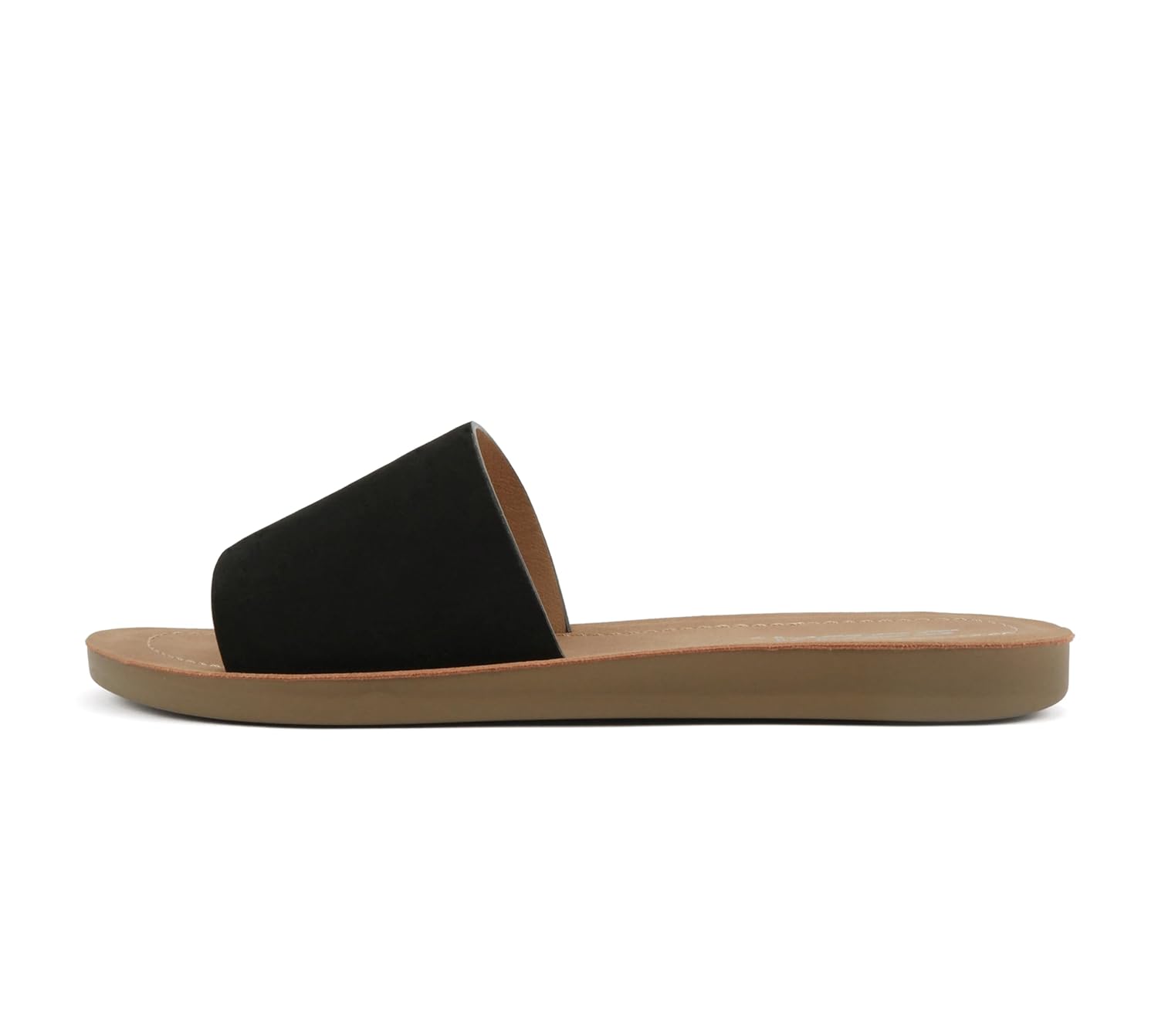 Soda Shoes Efron-S Women Flip Flops Basic Plain Slippers Slip On Sandals Slides Casual Peep Toe Beach