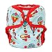 One Size Cloth Diaper Cover Snap With Double Gusset (Hot Air Balloon)