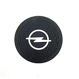 MNBYHWA Auto Getränkehalter Untersetzer für Opel Crossland-X à partir de 2017, Auto Getränkehalter Untersetzer Cup Holder Kohlefaser Untersetzer Pad