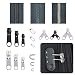 POWERTOOL Kit de reparación de cremallera, juego de piezas de repuesto para...