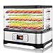 Produktbild Meykey Dörrautomat mit Temperaturregler, Dörrgerät für Lebensmittel, Fleisch Frucht Gemüsetrockner mit Timer, Dehydrator, BPA-frei (8 Etagen/400W)