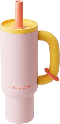 Miniatura 15 de CHAKO LAB BaWang - Vaso aislado de acero inoxidable | Vaso con asa y popote de 33 onzas, apto para portavasos para viajes, botella de agua a prueba