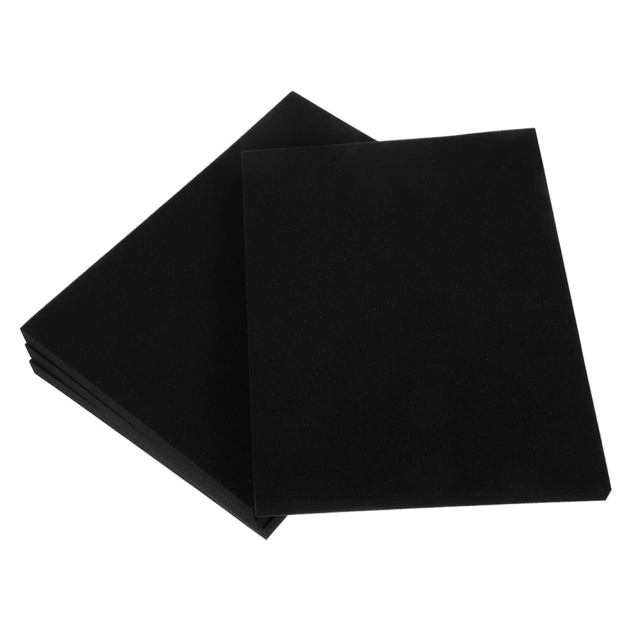 Sewroro Plaques de Mousse de Calage 405x305x25mm Noir 4 Pièces Rembourrage Dense Protection Emballage pour Expédition Fournitures Bureau