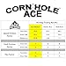 CornholeAce Ace Clusters | Pink (Set of 4 Bags) | ACE Pro Stamped | Cluster Pad Technology | Dual Sided Slick Stick All Weather | Professional Cornhole Bags
