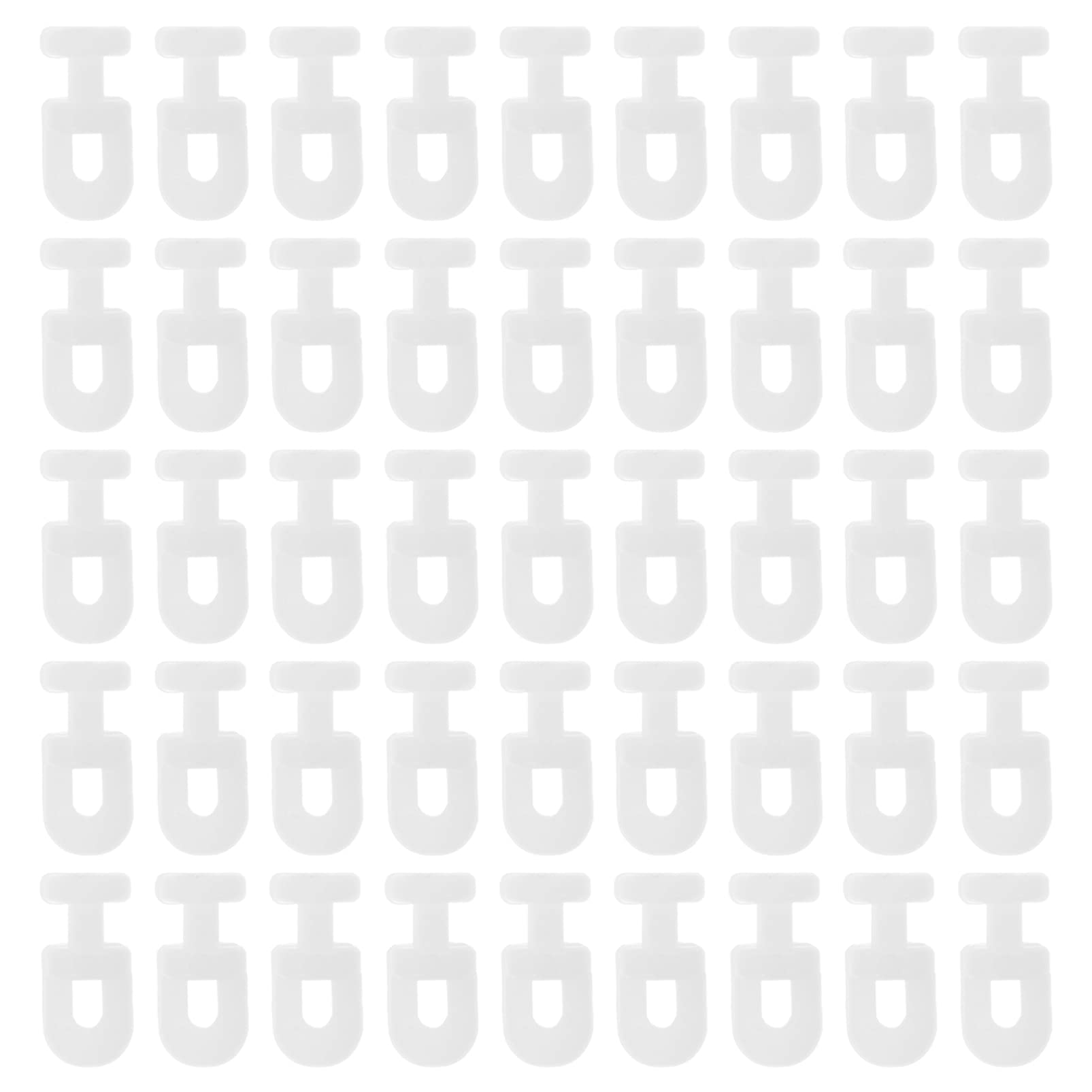 DOITOOL 200pcs Silent Curtain Track Rollers Plastic Curtain Carriers for Smooth Gliding Lightweight Easy Installation for Drapes Sheers Room Dividers Wheels