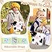 CatchCute Cow Plush Bag Crossbody Bag for Kids, Plush Handbag Tote Bag with Adjustable Strap,Soft Plush Cow Stuffed Purse with Zipper,Coin Pouch Accessories for Toddlers Kids