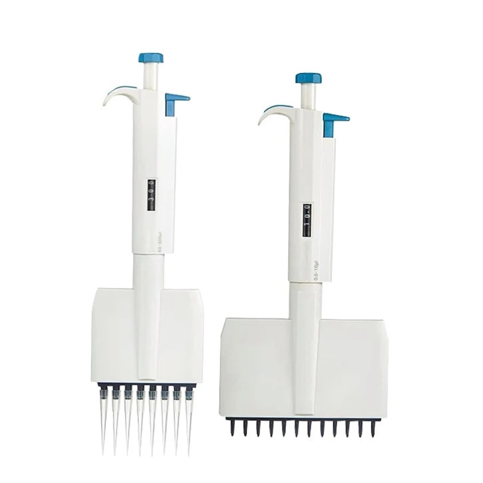 pipeta de laboratorio Pipeta multicanal de 8/12 canales, precisa y calibrada, con volumen mecánico ajustable.(8 Channels 5-50ul)