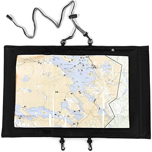 Funda impermeable para mapas, cubierta transparente para mapas, camping, bolsa de TPU para senderismo, camping, 48,5 x 30 cm, Paquete de 1
