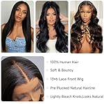 13x6 Lace Front Wigs Human Hair 200% Density 28 Inch Body Wave Lace Front Wigs Human Hair Pre Plucked Real Human Hair Wig with Baby Hair Glueless Wigs Human Hair Lace Front Wigs - Image 5