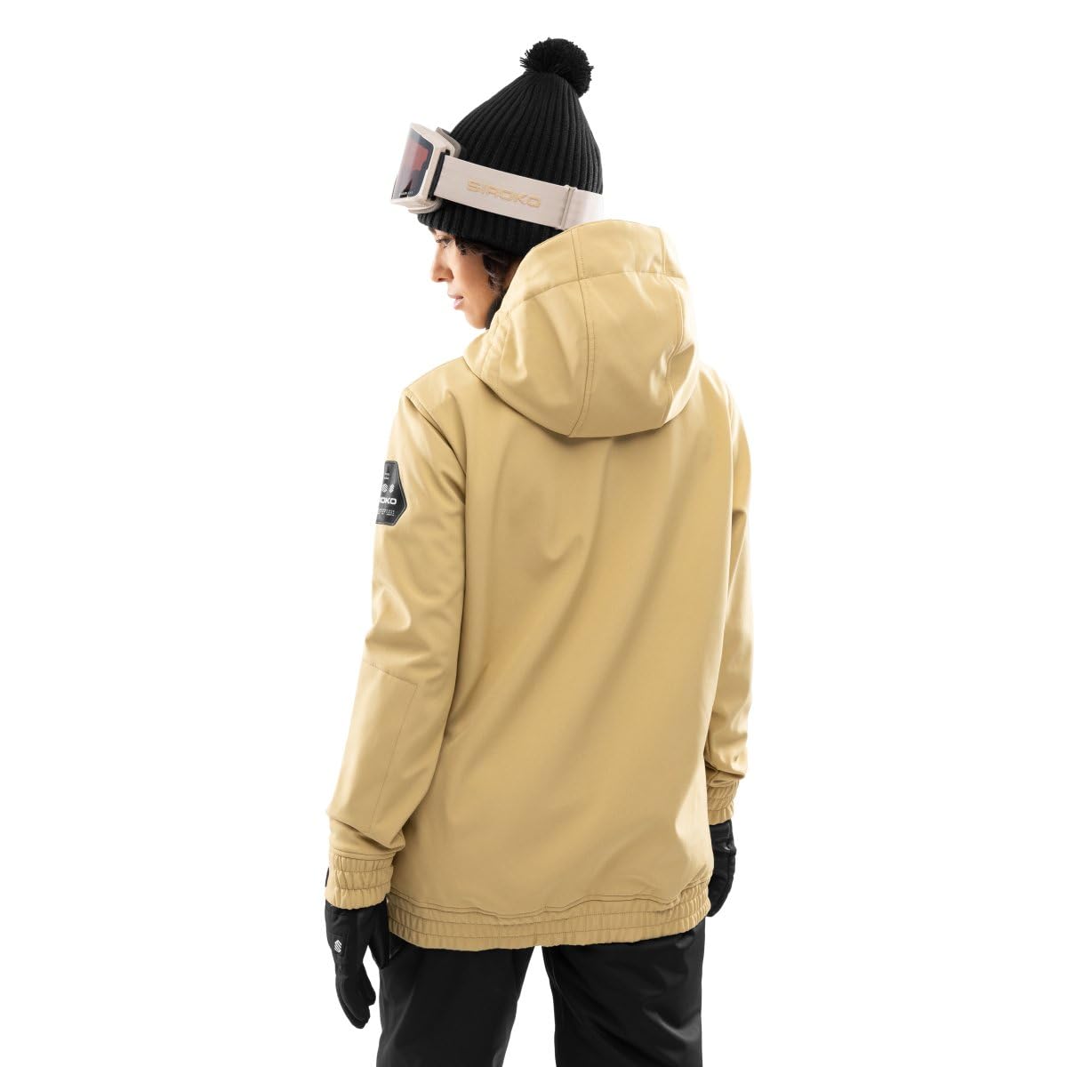 SIROKO Chaqueta para snowboard/esquí esquí y nieve W3-W Kamui Beige