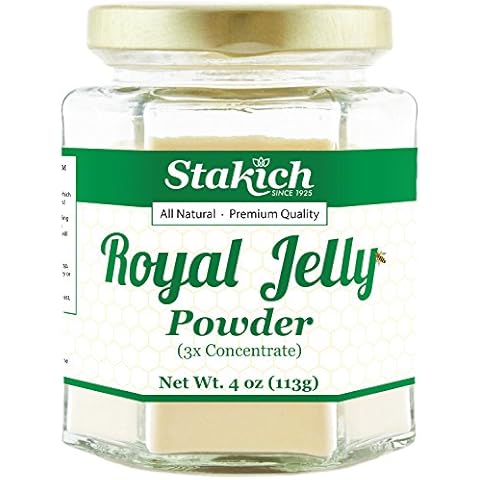 Stakich Royal Jelly Powder - 4 Ounce - 3X Concentrate - Freeze Dried, Pure, Natural Cover