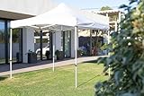 Gazebo Plegable 3x3 Metros, Cenador, Pergola, Carpas para Exteriores jardín, terrazas, Camping y Playa (Blanco)