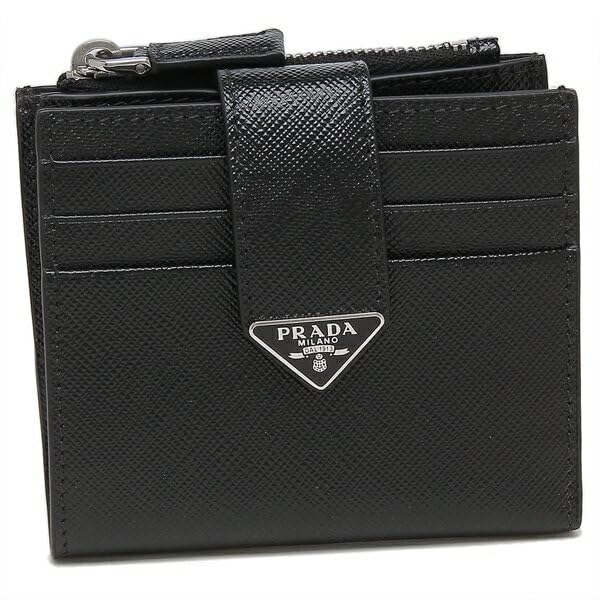 Amazon | [Prada] [プラダ] 二つ折り財布 サフィアーノ トライアングル