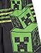 Minecraft Creeper Big Boys Button Down Shirt and Swim Trunks UPF 50+ Outfit Set Logo Green/Black 10-12