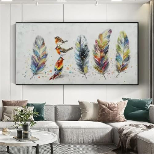 Peinture à l'huile abstraite de haute qualité sur toile avec cadre