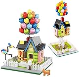 Scizorito Creative Balloon Flying House(Upgrade-686PCS) Building Bricks Model Set for Desktop...