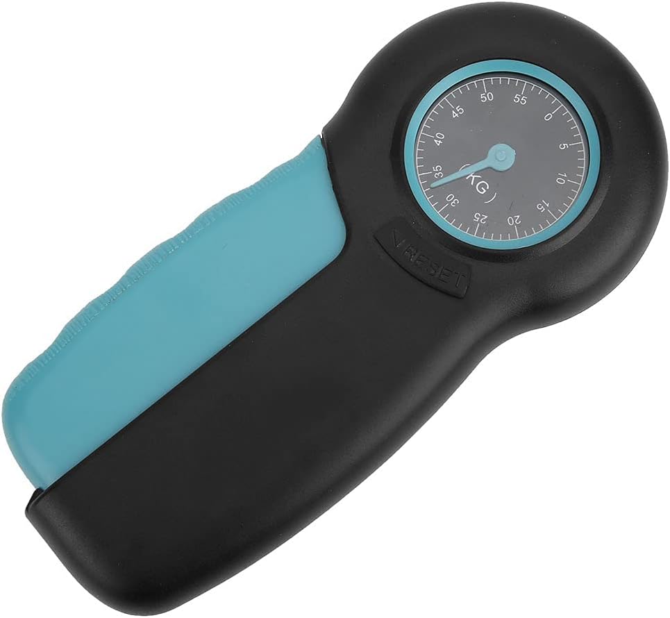 Grip Force Gauge Sturdy Hand Grip Meter for Strength Training Black Gray ABS 6.50x2.95inch