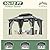 Polar Aurora 10'x12' Outdoor Gazebo Hardtop Grill Gazebo Aluminum Galvanized Steel Double Roof Outdoor Pergola Include Curtain and Netting for Backyard, Patio, Lawn
