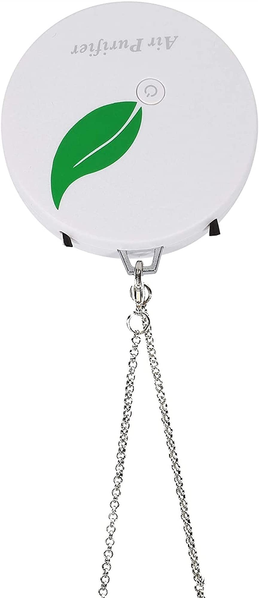 Purificador de aire para el hogar, purificador de aire negativo, collar portátil, para adultos y niños, color blanco