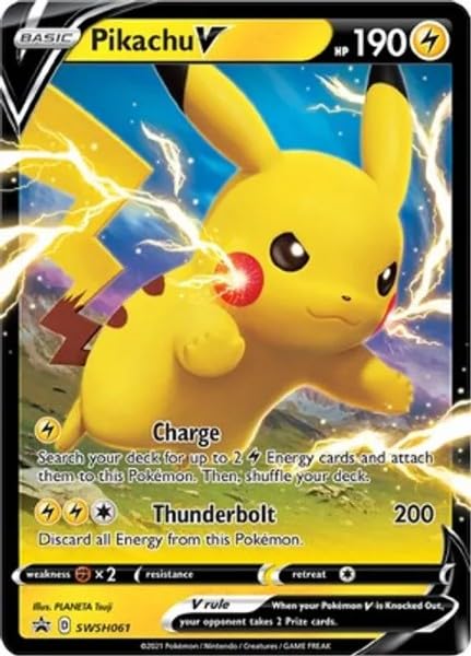 Amazon.com: Pokemon - Pikachu SWSH061 - Black Star Promo