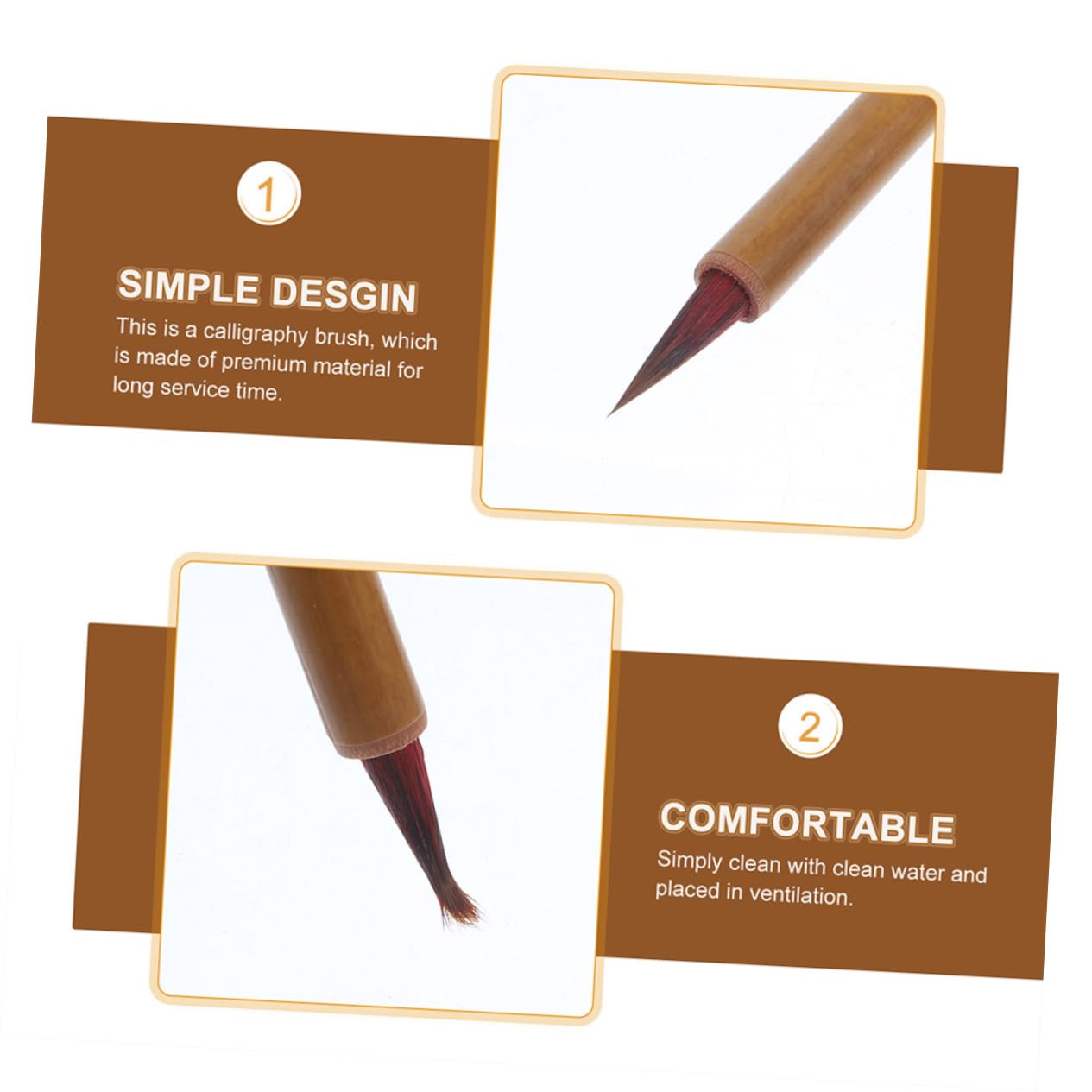 Housoutil 5 Set Pennello Per Calligrafia Con Punta Fine Per Scrittura Arte E Leggero E Facile Usare Accessori Per Calligrafia Per Abilità 4 Pezzi*5