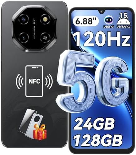 Blackview Shark 6 Unlocked Android Phones 5G (2025), Android 15 C...