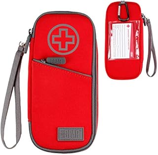 USA GEAR Epi Pens Carrying Case - Visible Insulated Bag for Epi Pen Allergy Medicine Case with Water Resistant Exterior and Insulated Liner - Holds Two EpiPens, Insulin Syringes, Ice Pack, and More