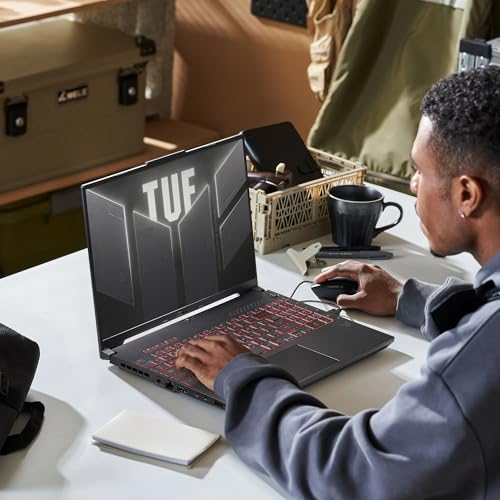 TUF Gaming A16 Laptop, 16" FHD + 144Hz Gaming Laptop, AMD Ryzen 7-7445HS, NVIDIA GeForce RTX 4050, 16GB DDR5, 512GB SSD, BK, Grigio, Windows 11 Home, TWE Laptop Supporto pieghevole - Notebook - Immagine 8