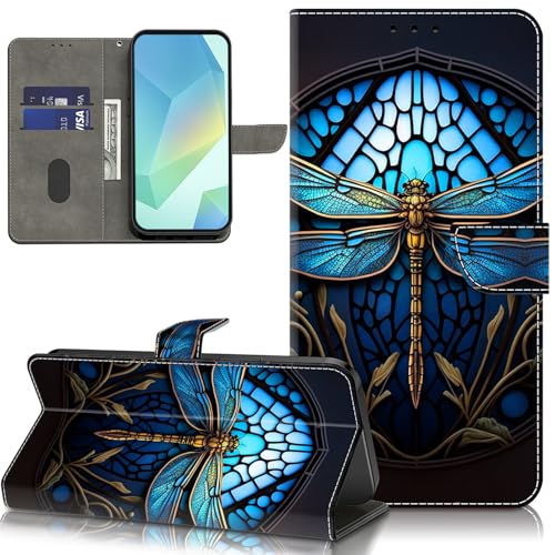 Coque Samsung Galaxy A17 rabat similicuir et étui portefeuille A26 5G bleu