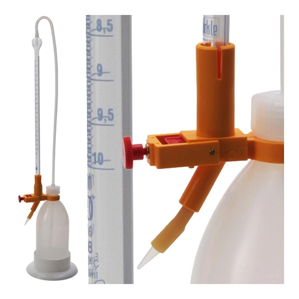 Dynalab 896954-1015 Burkle Automatic Self Zeroing Titrating Burette, 49 cm Height, 15 mL, Borosilicate Glass