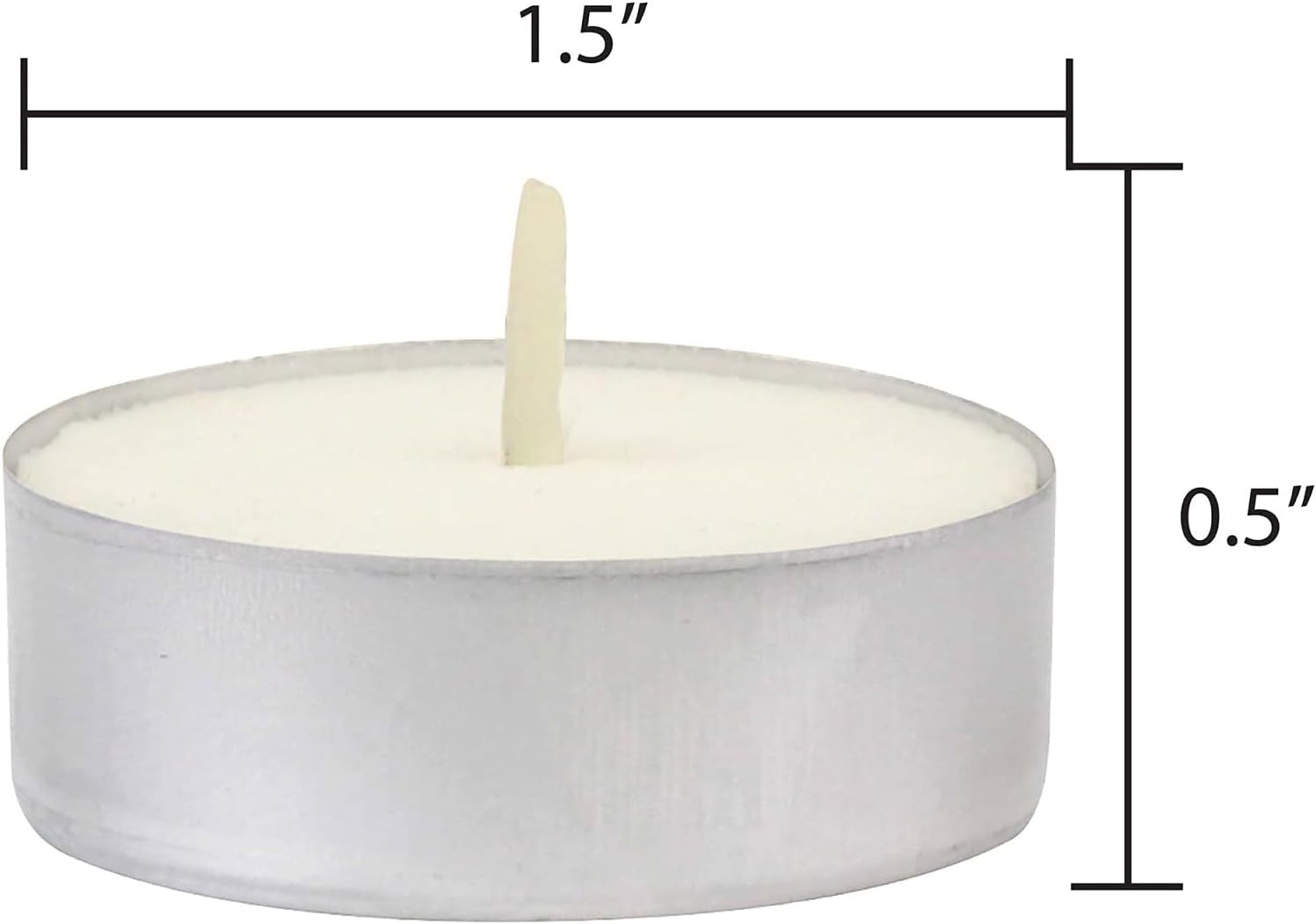Stonebriar - DTL-SA-20-4 4 Hour Citronella Tea Light Candles, Tin Cup, 20 Count