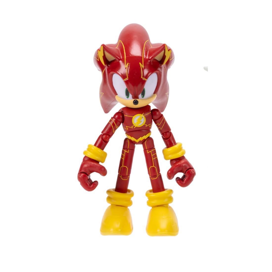 Figurka akcji DC x Sonic the Hedgehog jako Flash, 5" / 13 cm, oficjalna licencja Jakks Pacific, niezwykle szczegółowa i wyprofilowana konstrukcja, opakowanie kolekcjonerskie