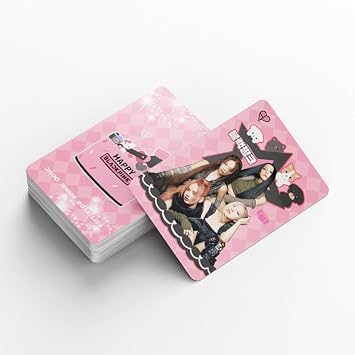 92 Pieces Bp Lomo Cards 6X9Cm, Black-P Photocard Black&Pink Box Cards Pack for Fans/K