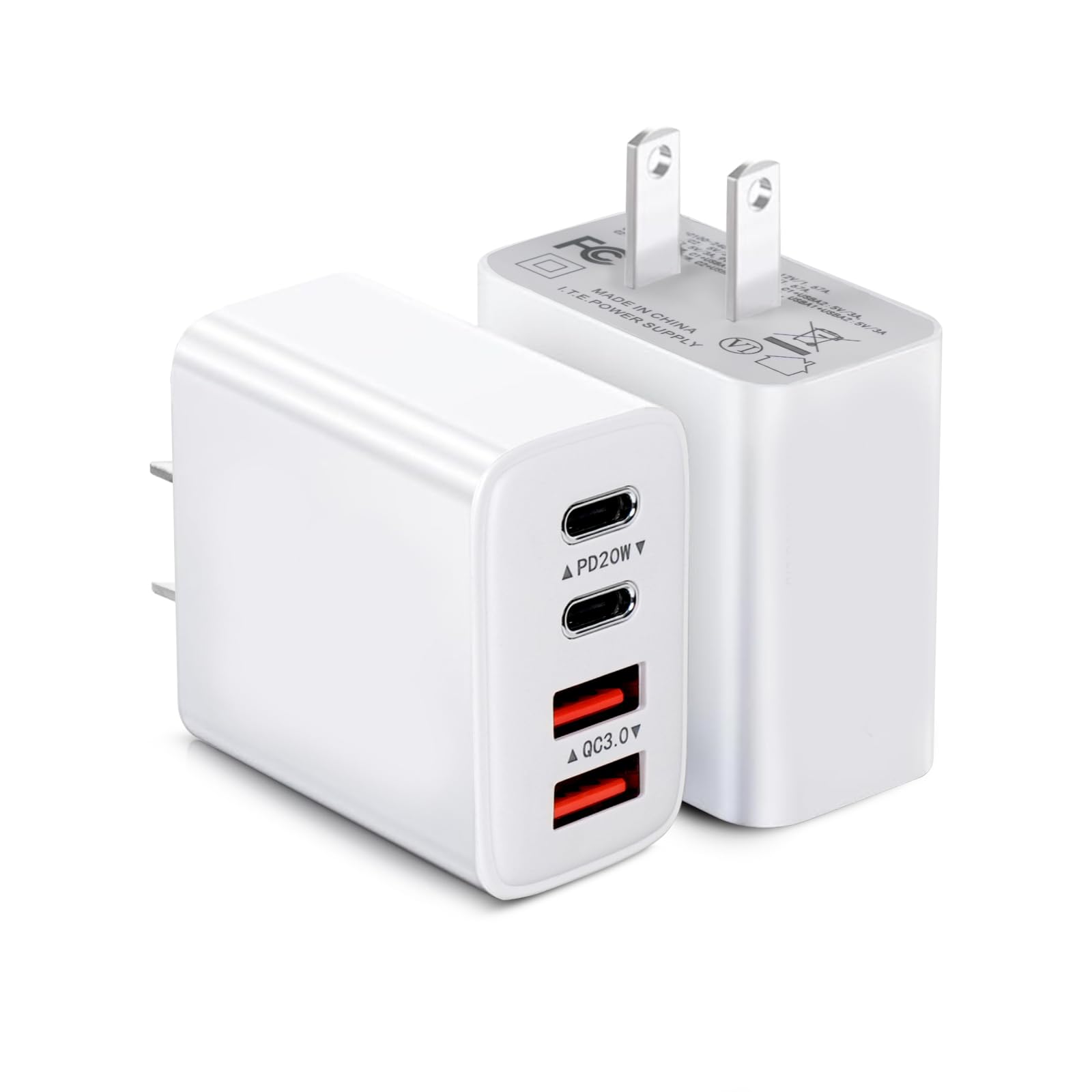 Amazon.com: [2-Pack ] LAXYA USB C Wall Charger, 40W Fast USB C
