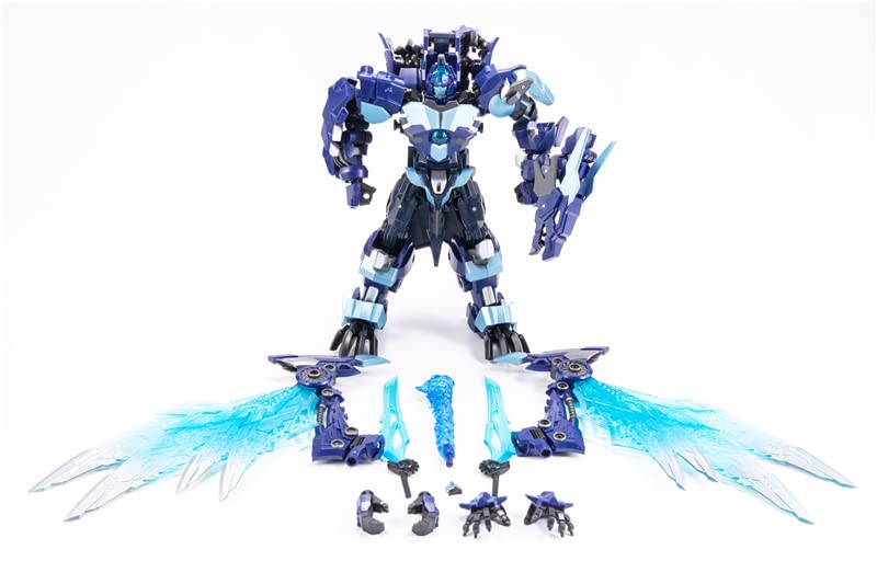 Amazon.co.jp: JINBAO 変形ロボット FREEZE DEVIL DF-08 青の龍
