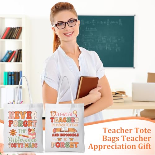 Chunful 10 Bolsas Tote para Maestros Lona Coloridas miniatura 2