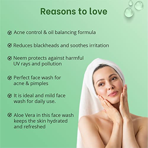 Image of Globus Naturals Aloe vera Neem Tulsi Enriched With Glycerin & Oil Control Formula Men & Women All Skin Types Face Wash 75gm (Pack of 5)