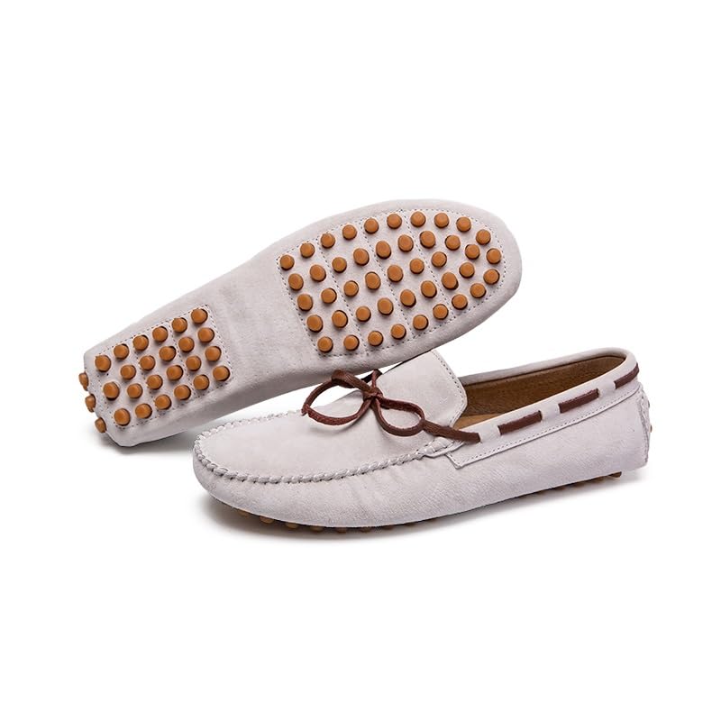 Men's Loafers Suede Vamp Driving Moccasins Shoes Round Toe Flexible Flat Heel Comfortable Fashion Prom Slip-ons2