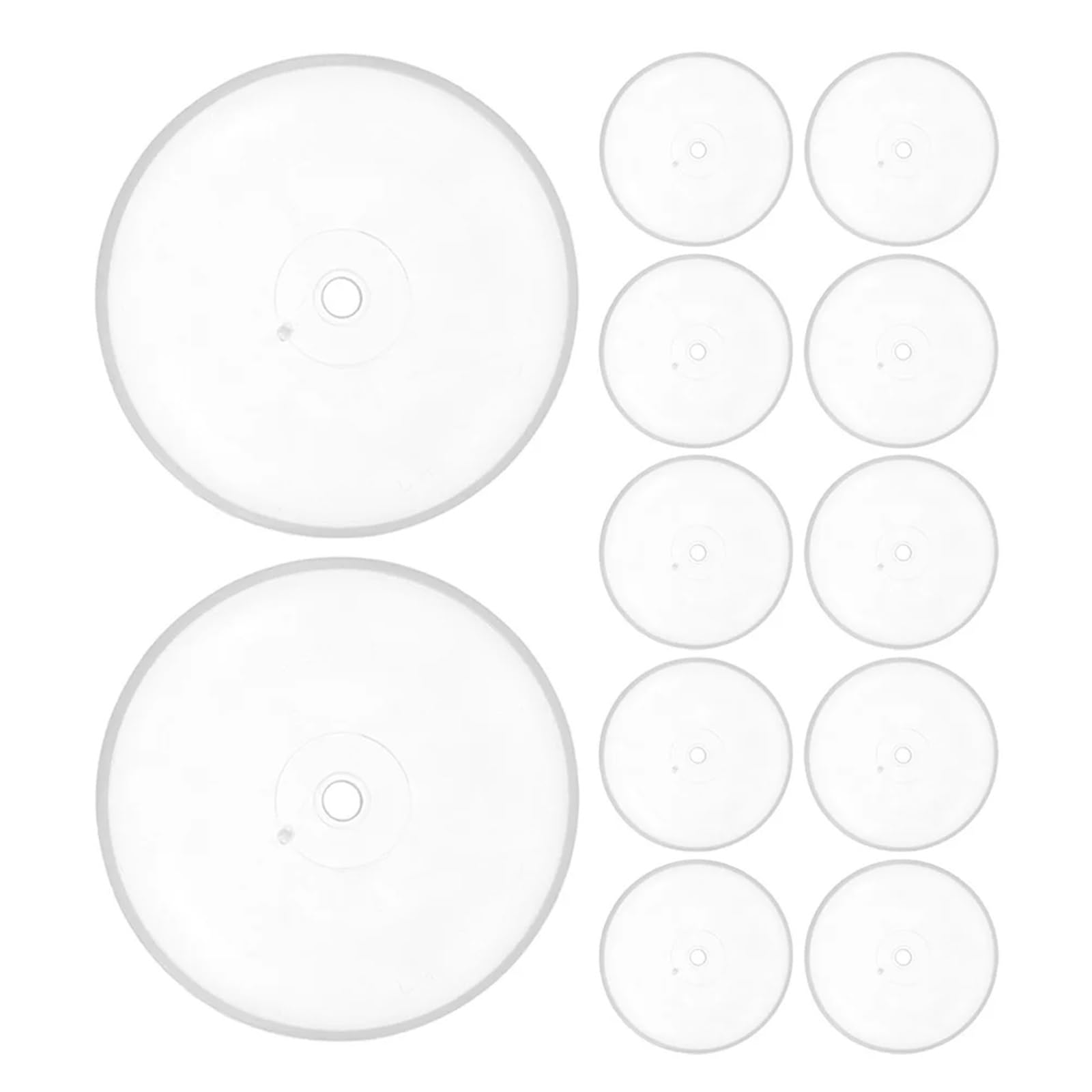 Candle Drip Protectors 100-Pack Clear Plastic Bobeches, Reusable Drip Protectors for Taper Candles & Centerpieces