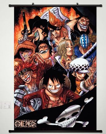 Home Decor One Piece Luffy Cosplay Anime Fabric Wall Scroll Poster 23.6 X 35.4 Inches -177