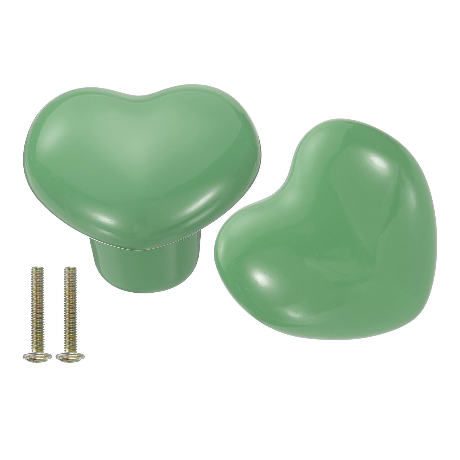 Bouton de tiroir vert en céramique pour meuble cuisine et armoire
