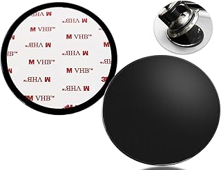 2 Pcs 73mm Adhesive Dashboard Mat Mounting Disc,2.87" Universal Suction Cup Mounting Disc for Dashcam Windshield Mount,GPS,Tablet,Car Phone Holder Base with Adhesion,Black