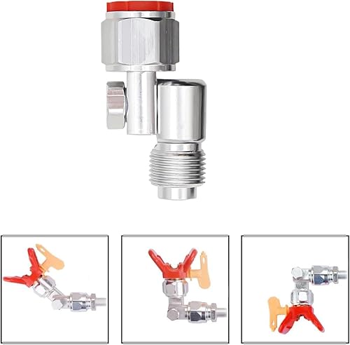 Miniatura 6 de 2 unids 235486 78 pulgadas rosca junta giratoria se adapta a pistola pulverizadora de pintura sin aire