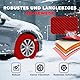 MRWiZMS Auto Schneeketten Stoff,2er Set Textil Schneeketten, Anti-Rutsch Schneesocken Winter, Car Snow Chains,6 Größen. (M)