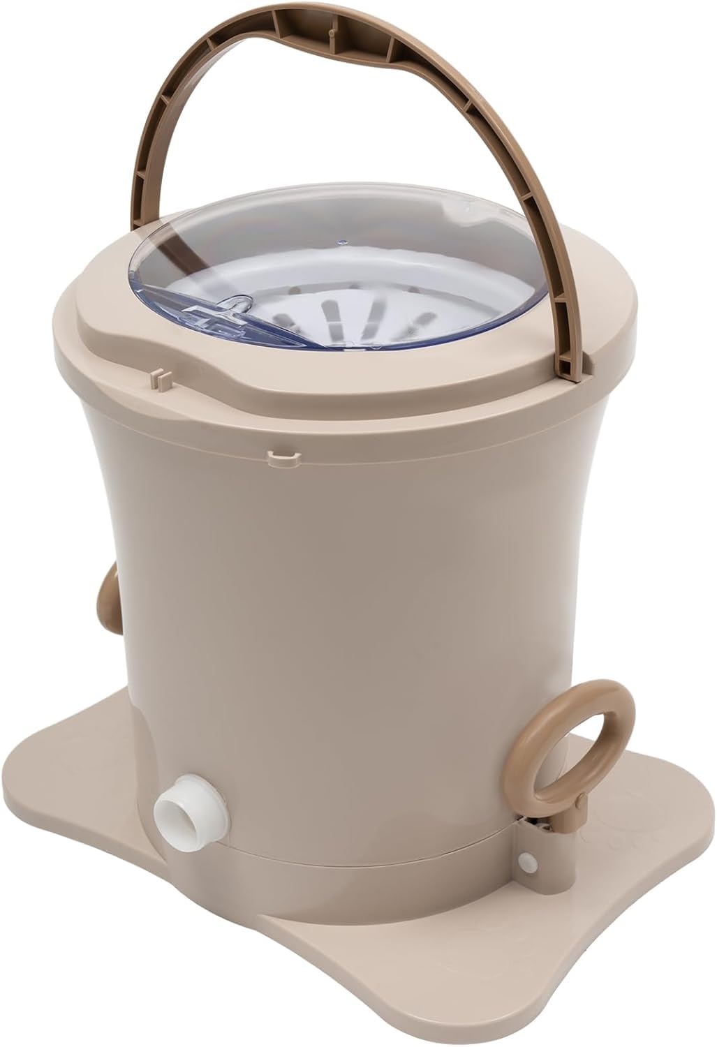 Mini Lavatrice E Centrifuga Portatile - Lavatrice Compatta Non Elettrica con Pedale E Manovella per Campeggio, Camper E Dormitori - Soluzione Salvaspazio 2 in 1 per Il Bucato