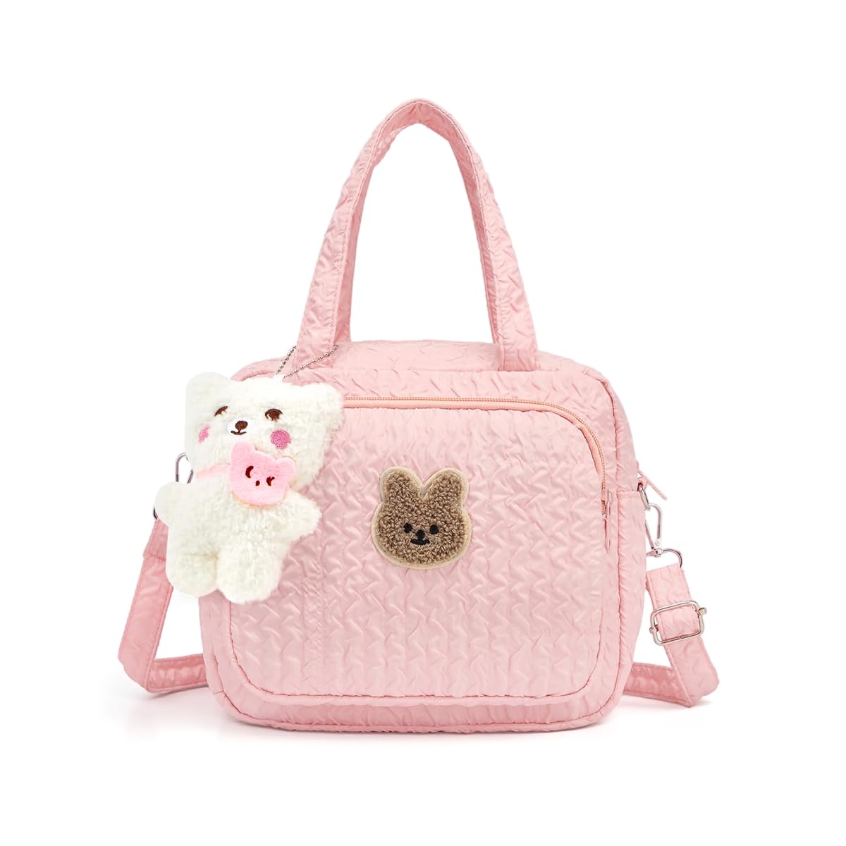 snowie soft SNOWIE SOFT® Diaper Bag Tote, Maternity Baby Bag with Insulated Bottle Pockets & Stroller Straps, Diaper Bag for Moms-Sand-picture-5