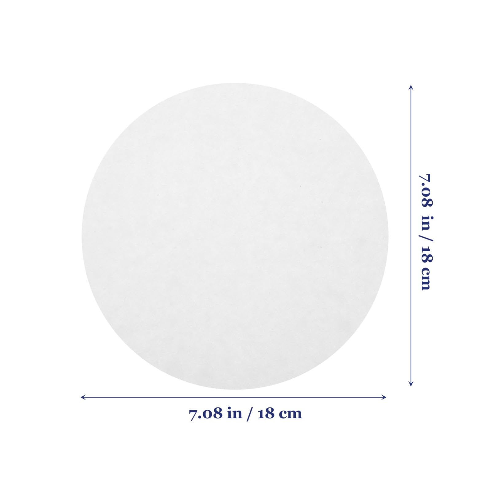 Ipetboom 100 Papel de Filtro Cualitativo Caudal Intermedio 18 CM para Pruebas de Química