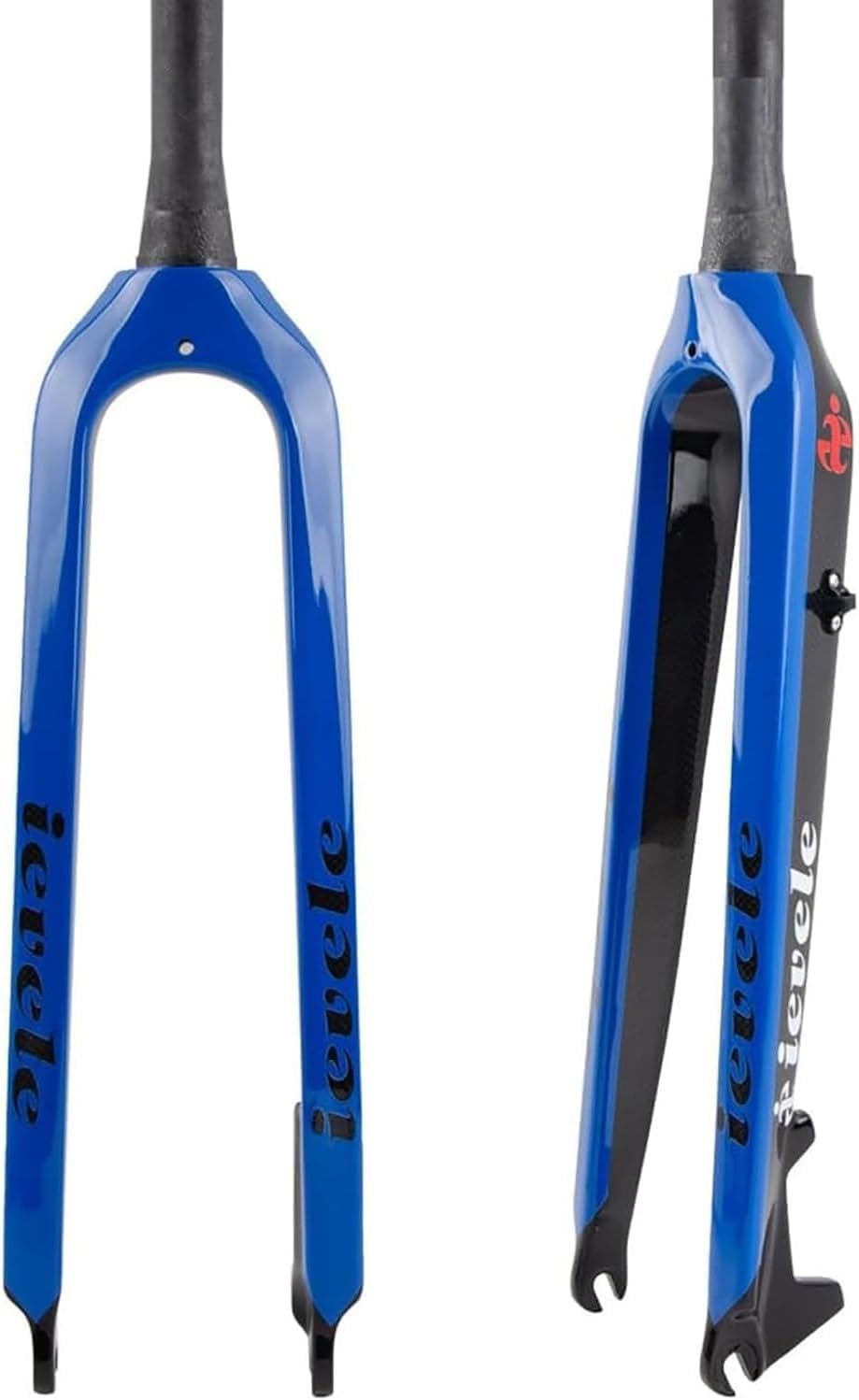 AZQOHMIS Carbon Fibre MTB Rigid Fork 26/27.5/29in Disc Brake Mountain Bike Fork 1-1/2in Tapered Bicycle Front Fork QR 9mm Blue,26in