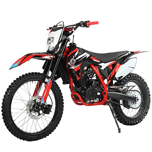 X-PRO Titan 250cc Dirt Bike with LED Light Zongshen Engine Pit Bike Gas Dirt Bikes Adult Dirt Pitbike 250cc Gas Dirt Pit Bike, Big 21