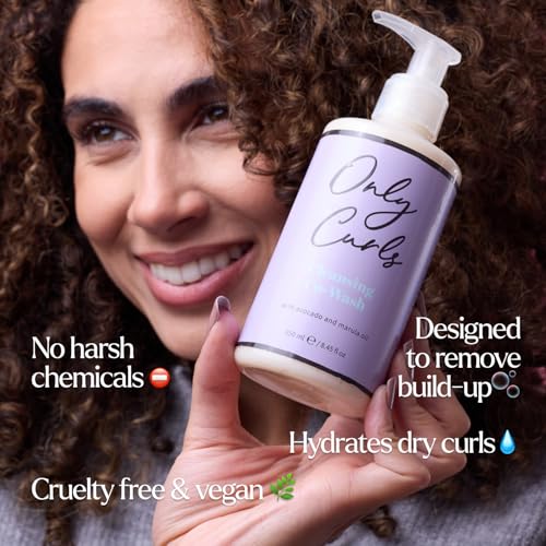 Only Curls Cleansing Co-Wash, 250ml, 2 in 1 Shampoo & Conditioner, Sulphate-Free, Gentle Formula, Nourishing - Image 3
